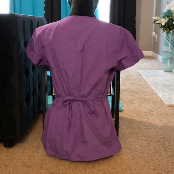 Just Love Purple V-Neck Tunic Top with Side Ties - Picture 6 of 9